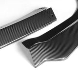 For 2011-2014 Dodge Charger SRT Carbon Look Front Bumper Body Splitter Spoiler Lip 3PCS