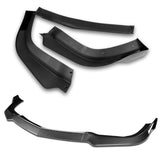 For 2011-2014 Dodge Charger SRT Carbon Look Front Bumper Body Splitter Spoiler Lip 3PCS