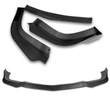 For 2011-2014 Dodge Charger SRT Matte Black Front Bumper Body Splitter Spoiler Lip 3PCS