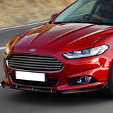 For 2013-2016 Ford Fusion Mondeo Carbon Fiber Front Bumper Body Splitter Spoiler Lip 3PCS