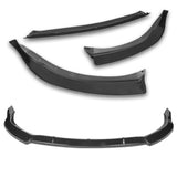 For 2014-2016 Toyota Corolla Base L/LE Model Painted Black Front Bumper Body Splitter Spoiler Lip 3PCS