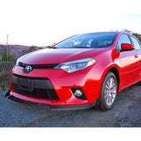 For 2014-2016 Toyota Corolla Base L/LE Model Matte Black Front Bumper Body Splitter Spoiler Lip 3PCS