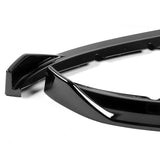 For 2016-2019 Jaguar XE STP-Style Painted Black Front Bumper Body Splitter Spoiler Lip 3PCS