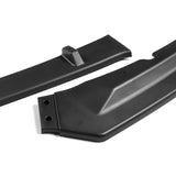 For 2016-2019 Jaguar XE STP-Style Matte Black Front Bumper Body Splitter Spoiler Lip 3PCS