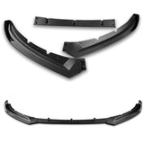 For 2016-2019 Jaguar XE STP-Style Matte Black Front Bumper Body Splitter Spoiler Lip 3PCS
