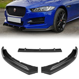 For 2016-2019 Jaguar XE STP-Style Matte Black Front Bumper Body Splitter Spoiler Lip 3PCS