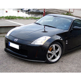 For 2003-2005 Nissan 350Z Z33 CT-Style Painted Black Front Bumper Body Splitter Spoiler Lip 3PCS