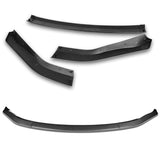 For 2003-2005 Nissan 350Z Z33 CT-Style Carbon Look Front Bumper Body Splitter Spoiler Lip 3PCS