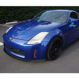 For 2003-2005 Nissan 350Z Z33 CT-Style Matte Black Front Bumper Body Splitter Spoiler Lip 3PCS
