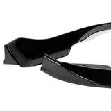 For 2009-2012 Nissan 370Z Z34 CT-Style Painted Black Front Bumper Body Splitter Spoiler Lip 3PCS