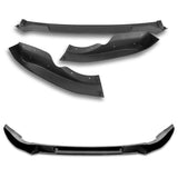 For 2009-2012 Nissan 370Z Z34 CT-Style Painted Black Front Bumper Body Splitter Spoiler Lip 3PCS