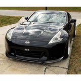 For 2009-2012 Nissan 370Z Z34 CT-Style Painted Black Front Bumper Body Splitter Spoiler Lip 3PCS