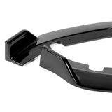 For 2015-2017 Hyundai Sonata STP-Style Painted Black Front Bumper Body Splitter Spoiler Lip 3PCS