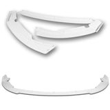 For 2015-2017 Hyundai Sonata STP-Style Painted White Front Bumper Body Splitter Spoiler Lip 3PCS