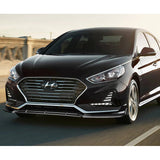 For 2018-2019 Hyundai Sonata Painted Black Front Bumper Body Splitter Spoiler Lip 3PCS