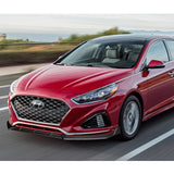 For 2018-2019 Hyundai Sonata Matte Black Front Bumper Body Splitter Spoiler Lip 3PCS