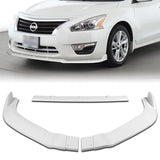 For 2013-2015 Nissan Altima Sedan Painted White Front Bumper Body Splitter Spoiler Lip 3PCS