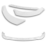 For 2011-2014 Hyundai Sonata STP-Style Painted White Sport Front Bumper Body Splitter Spoiler Lip 3PCS