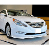 For 2011-2014 Hyundai Sonata STP-Style Painted White Sport Front Bumper Body Splitter Spoiler Lip 3PCS