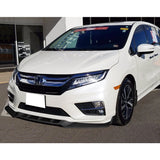 For 2018-2020 Honda Odyssey CK-Style Carbon Look Sport Front Bumper Body Splitter Spoiler Lip 3PCS