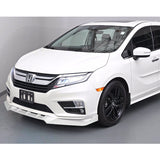 For 2018-2020 Honda Odyssey CK-Style Painted White Sport Front Bumper Body Splitter Spoiler Lip 3PCS