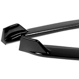 For 2019-2021 Toyota Avalon STP-Style Painted Black Front Bumper Body Splitter Spoiler Lip 3PCS