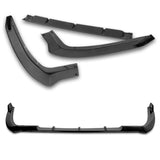For 2019-2021 Toyota Avalon STP-Style Painted Black Front Bumper Body Splitter Spoiler Lip 3PCS