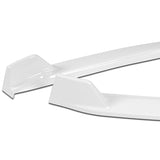 For 2019-2021 Toyota Avalon STP-Style Painted White Front Bumper Body Splitter Spoiler Lip 3PCS