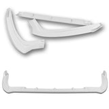 For 2019-2021 Toyota Avalon STP-Style Painted White Front Bumper Body Splitter Spoiler Lip 3PCS