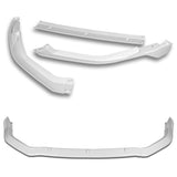 For 2016-2018 Nissan Maxima GT-Style Painted White Front Bumper Body Splitter Spoiler Lip 3PCS