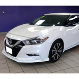 For 2016-2018 Nissan Maxima GT-Style Painted White Front Bumper Body Splitter Spoiler Lip 3PCS