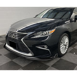 For 2016-2018 Lexus ES300H ES350 Painted Black Front Bumper Body Splitter Spoiler Lip 3PCS