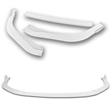 For 2016-2018 Lexus ES300H ES350 Painted White Front Bumper Body Splitter Spoiler Lip 3PCS