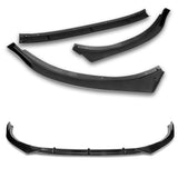 For 2011-2013 Kia Optima STP-Style Painted Black Front Bumper Body Splitter Spoiler Lip 3PCS