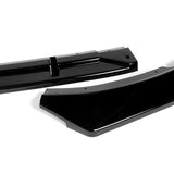 For 2014-2015 Kia Optima STP-Style Painted Black Front Bumper Body Splitter Spoiler Lip 3PCS