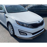 For 2014-2015 Kia Optima STP-Style Matte Black Front Bumper Body Splitter Spoiler Lip 3PCS