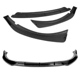 For 2016-2018 Kia Optima LX EX STP-Style Painted Black Front Bumper Body Splitter Spoiler Lip 3PCS