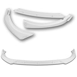 For 2016-2018 Kia Optima LX EX STP-Style Painted White Front Bumper Body Splitter Spoiler Lip 3PCS