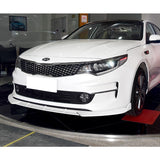 For 2016-2018 Kia Optima LX EX STP-Style Painted White Front Bumper Body Splitter Spoiler Lip 3PCS