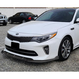For 2016-2018 Kia Optima SX SXL STP-Style Carbon Look Front Bumper Body Splitter Spoiler Lip 3PCS