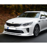 For 2016-2018 Kia Optima SX SXL STP-Style Painted White Front Bumper Body Splitter Spoiler Lip 3PCS