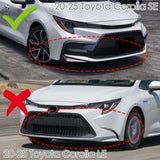 For 2020-2025 Toyota Corolla XSE SE Matte Black Front Bumper Body Splitter Spoiler Lip 3PCS