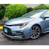 For 2020-2025 Toyota Corolla XSE SE Matte Black Front Bumper Body Splitter Spoiler Lip 3PCS