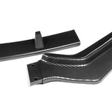For 2018-2020 Acura TLX STP-Style Carbon Look Front Bumper Body Splitter Spoiler Lip 3PCS