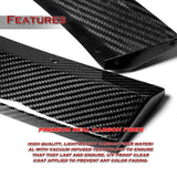 For 2018-2020 Acura TLX STP-Style Carbon Fiber Front Bumper Body Splitter Spoiler Lip 3PCS