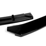 For 2016-2020 Tesla Model S STP-Style Painted Black Front Bumper Body Splitter Spoiler Lip 3PCS