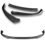 For 2016-2020 Tesla Model S STP-Style Carbon Look Front Bumper Body Splitter Spoiler Lip 3PCS
