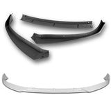 For 2016-2020 Tesla Model S STP-Style Painted White Front Bumper Body Splitter Spoiler Lip 3PCS