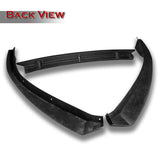 For 2016-2020 Tesla Model S STP-Style Carbon Fiber Front Bumper Body Splitter Spoiler Lip 3PCS