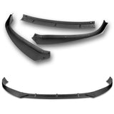 For 2016-2020 Tesla Model S STP-Style Matte Black Front Bumper Body Splitter Spoiler Lip 3PCS
